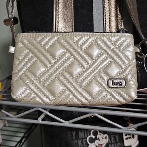 Lug Metallic Quilted Wristlet